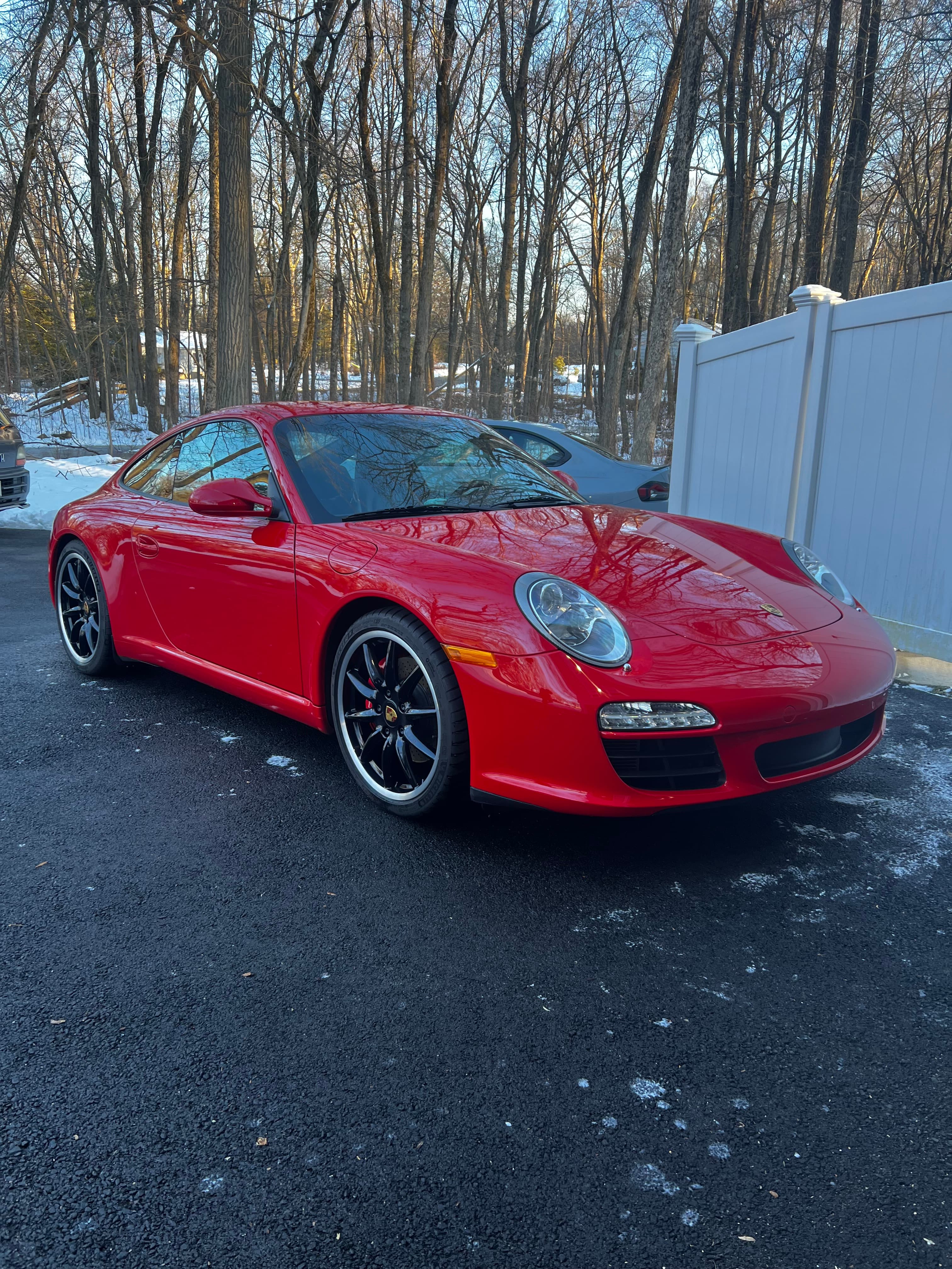 Red porche