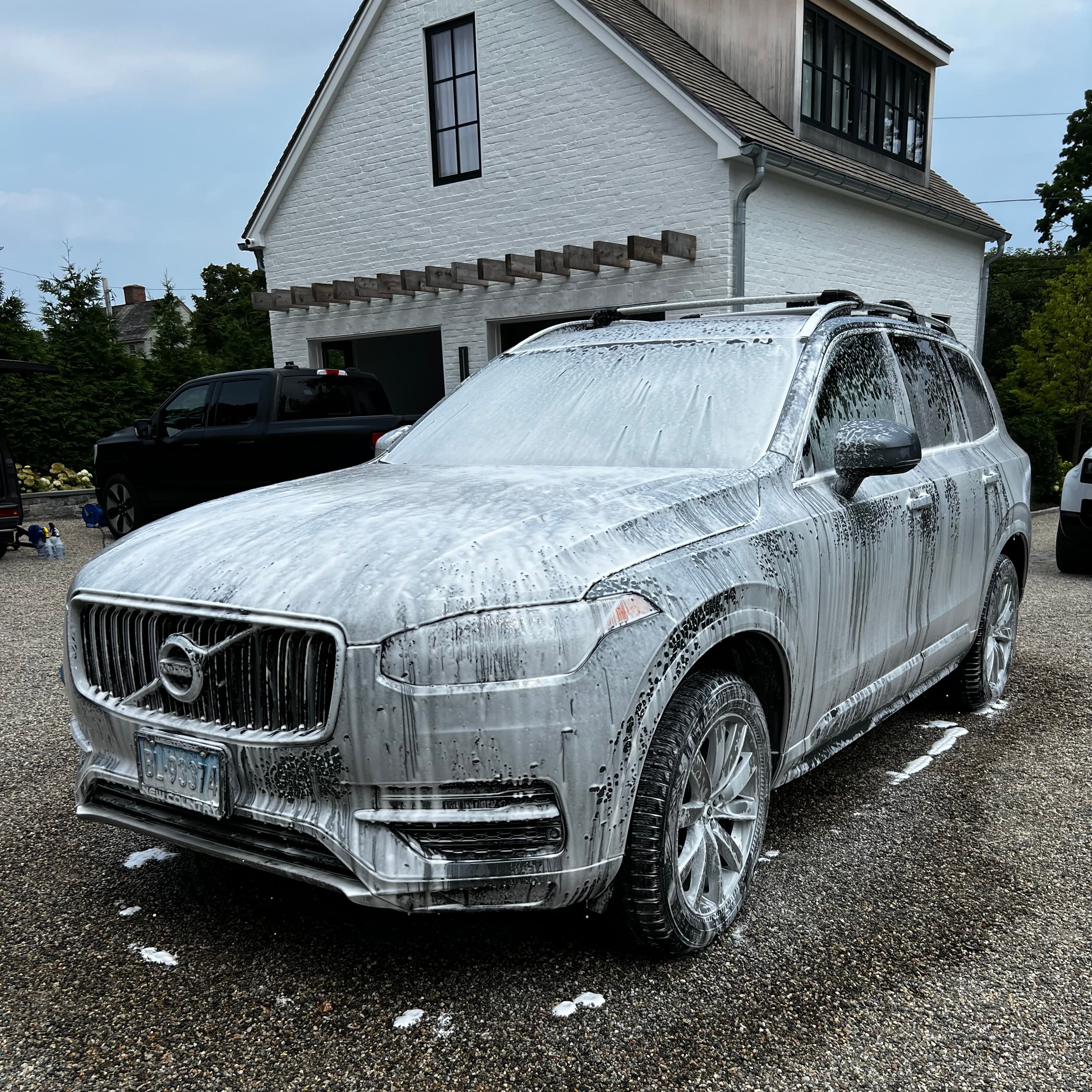 soapy midsize SUV